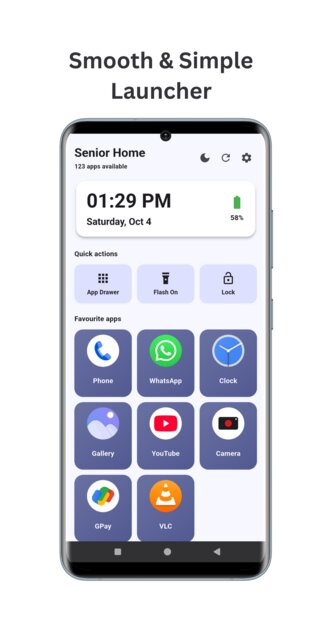Разработчик выпустил Android-лаунчер для пожилых людей и ценителей минимализма