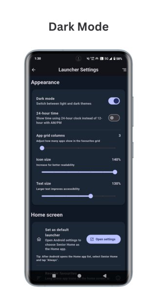 Разработчик выпустил Android-лаунчер для пожилых людей и ценителей минимализма