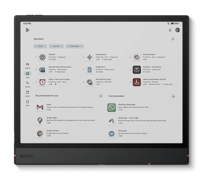 В России появился ONYX BOOX Note Air 5 C — большой ридер с цветным экраном и Android 15