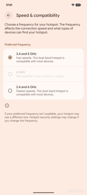 Google прокачала «Точку доступа» в Android: появилась поддержка 2,4 ГГц + 6 ГГц