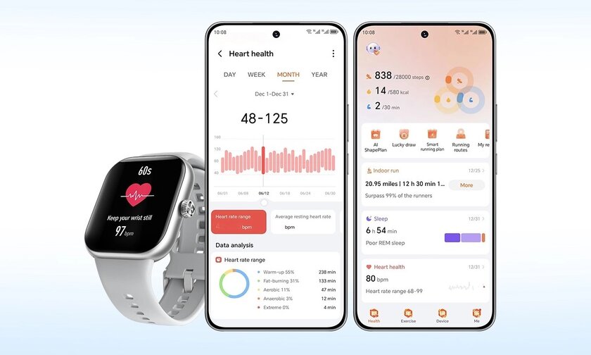 HONOR CHOICE Watch 2 Pro поступили в продажу: большой экран, барометр и мониторинг здоровья