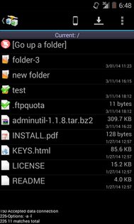 AndFTP 6.9. Скриншот 2