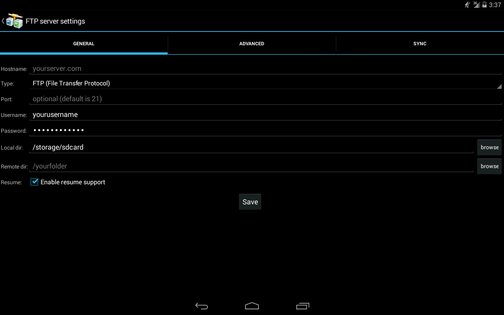 AndFTP 6.9. Скриншот 10