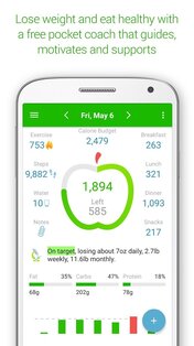 MyNetDiary – счётчик калорий 9.6.8. Скриншот 1