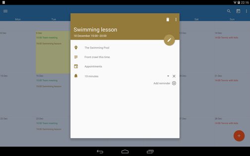 Touch Calendar 1.3.47F. Скриншот 8