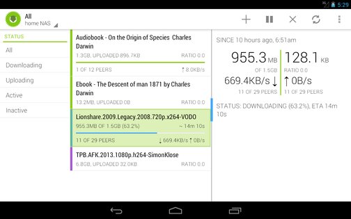 Transdroid 2.5.29. Скриншот 10