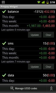 Баланс Widget Lite 1.5.3.9. Скриншот 3