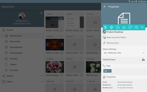Zoho Docs 3.10. Скриншот 10