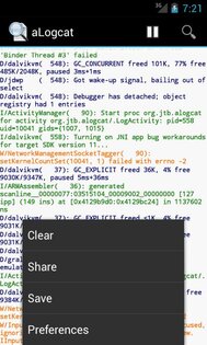 aLogCat 2.6.1. Скриншот 1