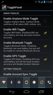 TogglePanel 2.3.0. Скриншот 5
