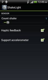 Android ShakeLight 0.9. Скриншот 3
