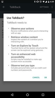 Android Специальные возможности 17.0.1.926549743. Скриншот 4