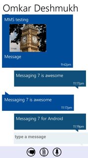 Messaging 7 Alpha 7.0.27. Скриншот 3