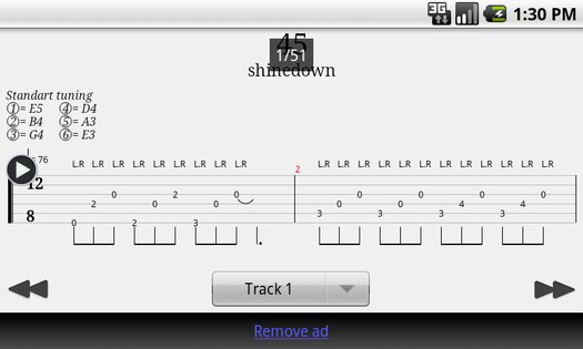 Guitar Tab Player 2.3.19. Скриншот 7