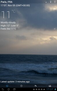 Sense flip clock & weather 9.05.0. Скриншот 2