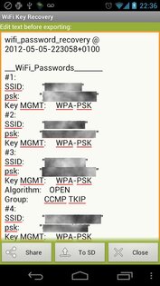 WiFi Key Recovery 0.0.8. Скриншот 4