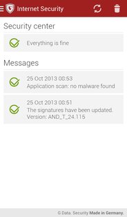 G DATA Mobile Security Light 29.4.0.b766f3. Скриншот 1