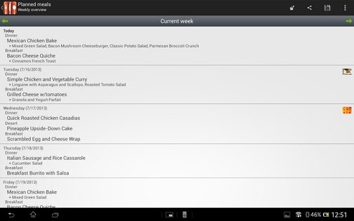 Food Planner 5.2.2.1. Скриншот 14