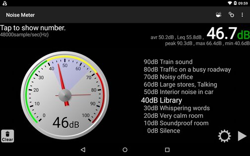 Noise Meter 3.9.2. Скриншот 10