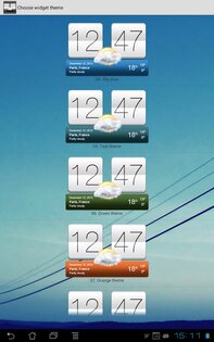 Sense V2 flip clock & weather 9.05.0. Скриншот 12