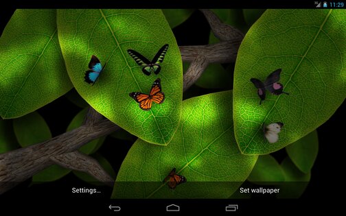 Tap Leaves Free Live Wallpaper 2.0.1. Скриншот 3