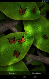 Tap Leaves Free Live Wallpaper 2.0.1. Скриншот 6