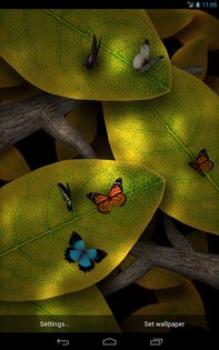 Tap Leaves Free Live Wallpaper 2.0.1. Скриншот 8