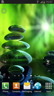 Green Zen Live Wallpaper 1.2.6. Скриншот 1