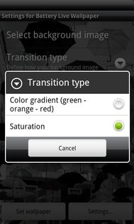 Battery Live Wallpaper Free 1.0.6. Скриншот 8