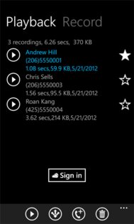 Call Recorder Pro 1.6. Скриншот 3