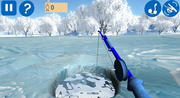 Рыбалка зимняя 3D 1.4087. Скриншот 1
