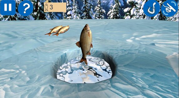 Рыбалка зимняя 3D 1.4087. Скриншот 8