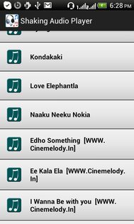 Shaking Audio Player 1.0.7. Скриншот 2