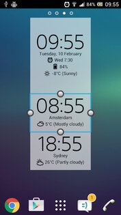 Цифровые часы Xperia 6.9.19.678. Скриншот 3