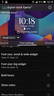Цифровые часы Xperia 6.9.19.678. Скриншот 8