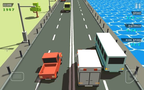 Blocky Traffic Racer 1.4. Скриншот 2