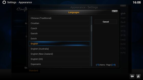 Kodi 21.3. Скриншот 8