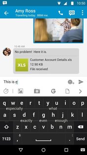Клавиатура BlackBerry 4.1904. Скриншот 1