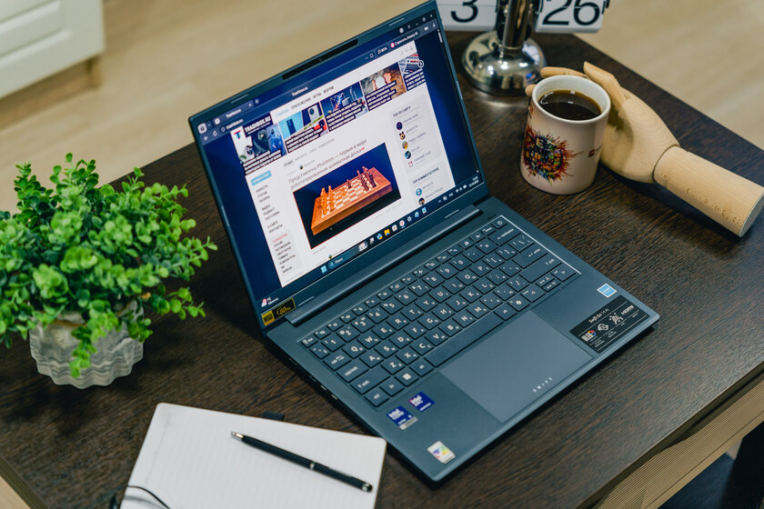 Солидный ноутбук для работы и ИИ: обзор Acer Swift Go 14 AI SFG14-75-77RL — Дизайн корпуса. 4