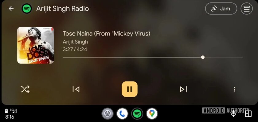 В Android Auto появится новый визуальный элемент плеера в дизайне Material 3 Expressive