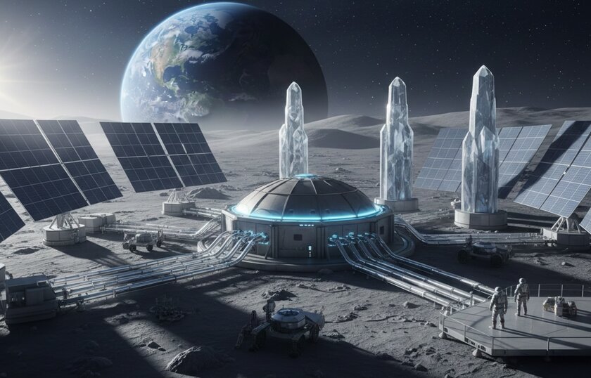 «Роскосмос» хочет создать электростанцию на Луне: срок — до 2036 года