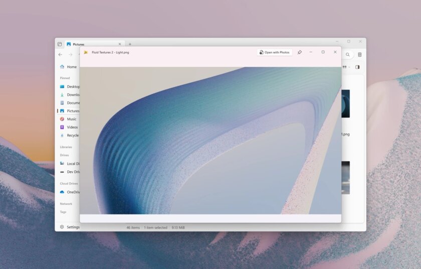 Популярный менеджер файлов Files для Windows 11 получил интеграцию с утилитой PowerToys Peek