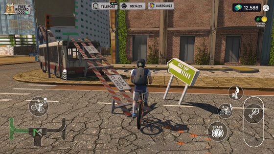 Bicycle Adventure Game: Go Up 1.1. Скриншот 2