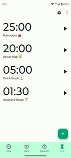 Fossify Clock 1.6.0. Скриншот 3
