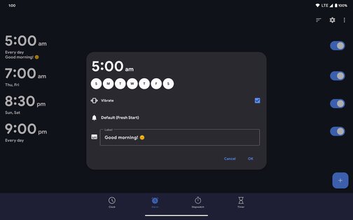 Fossify Clock 1.6.0. Скриншот 9