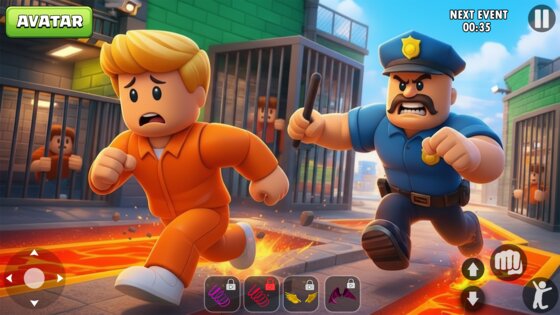 Prison Escape: Parkour Obby 3D 1.8. Скриншот 2