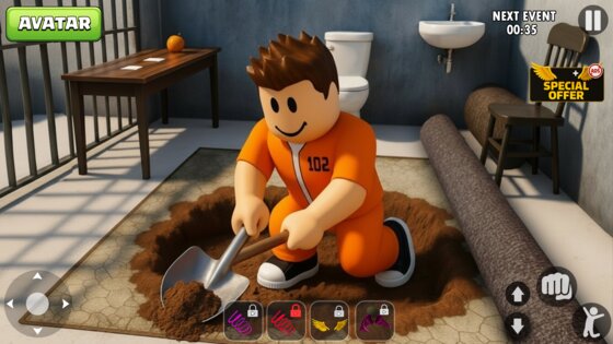 Prison Escape: Parkour Obby 3D 1.8. Скриншот 27