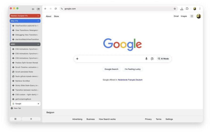 В Chrome Beta появились вертикальные вкладки — больше пространства и меньше хаоса