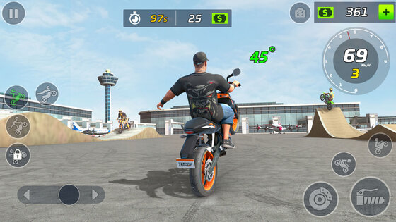 Moto Bike Stunt Wheelie Game 1.3. Скриншот 3