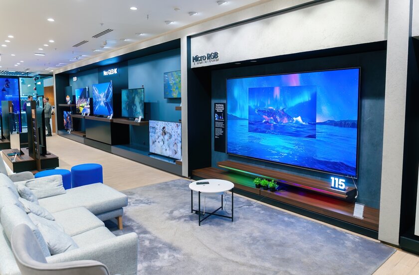 Сеть Samsung Galaxystore представила телевизор с технологией Micro RGB